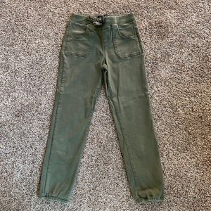 Green casual pants